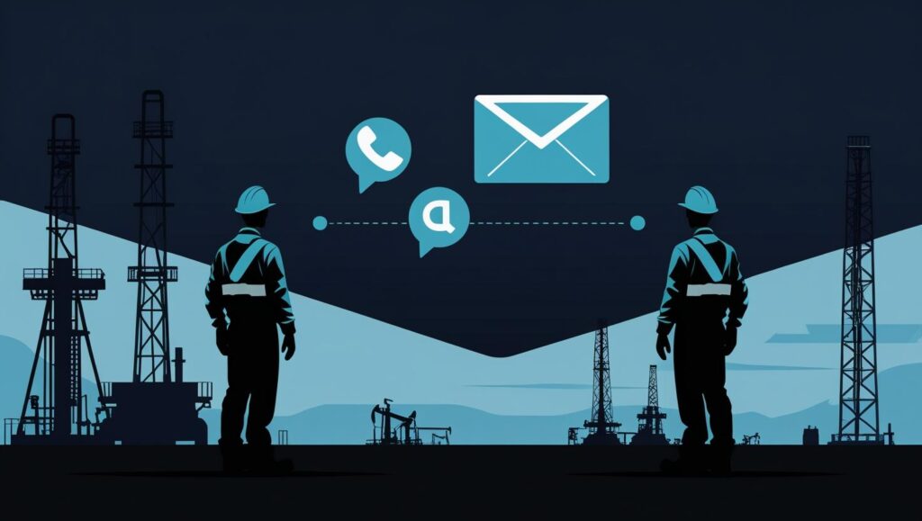 oil and gas solution image portraying customer relation